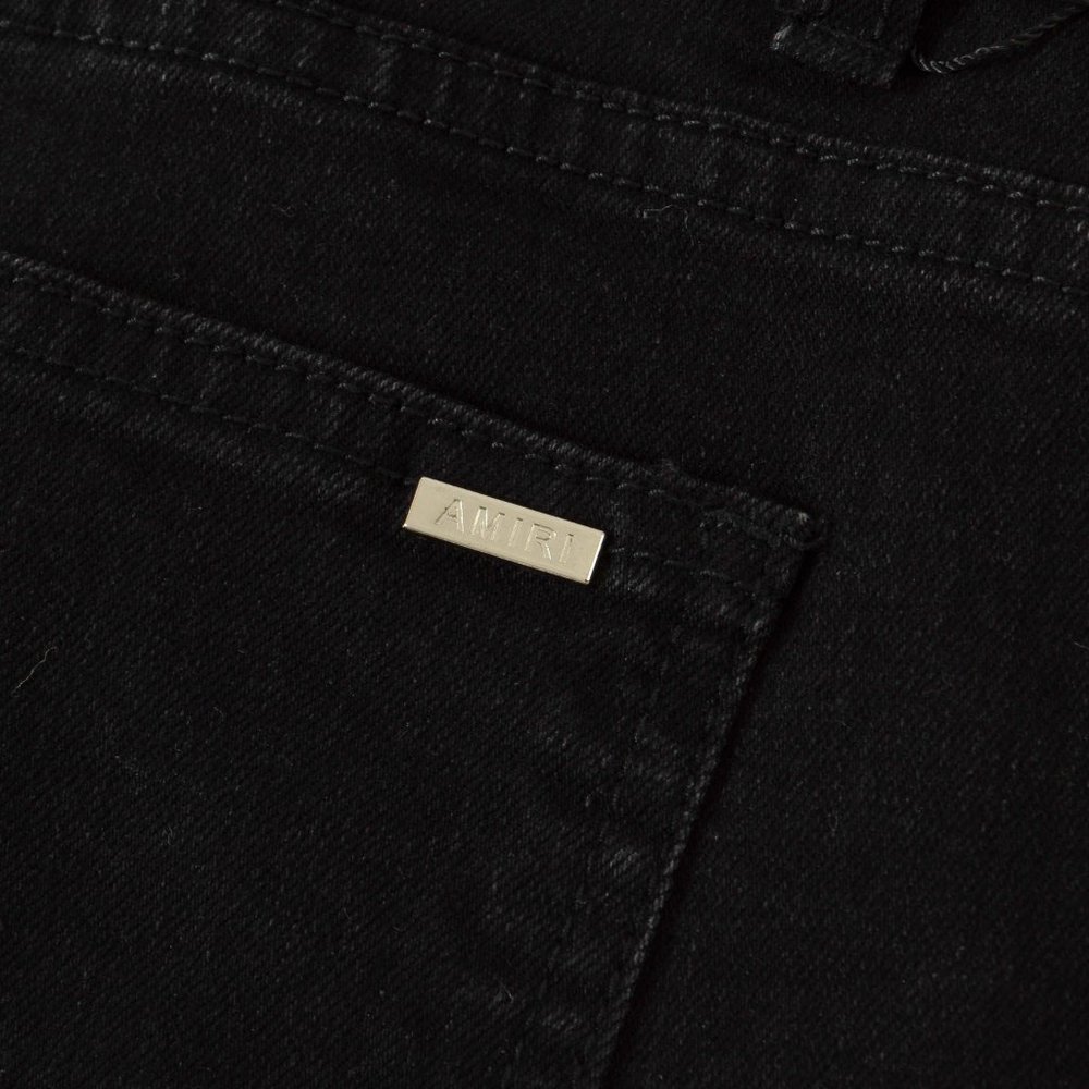 AMIRI Fashionable Riveted Ripped Jeans - Picture 7 of 14